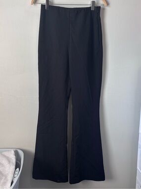 H&M High-Waisted Wide-Leg Side-Zip Dress Pants | Black | Size 4